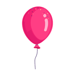 pink balloon icon